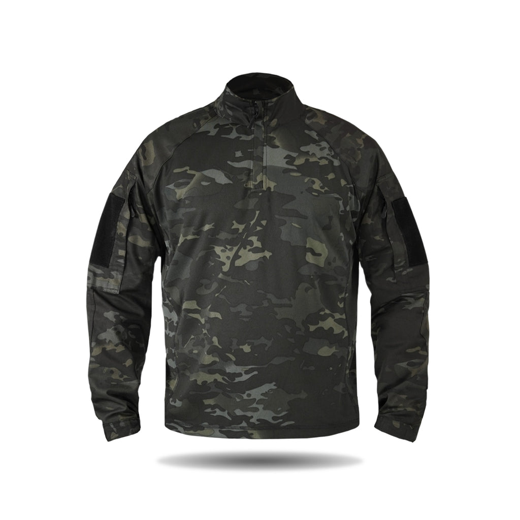 Тактична сорочка УБАКС UA (CoolPass) з довгим рукавом Black Multicam-S