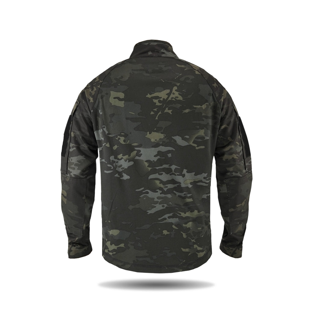 Тактична сорочка УБАКС UA (CoolPass) з довгим рукавом Black Multicam-S