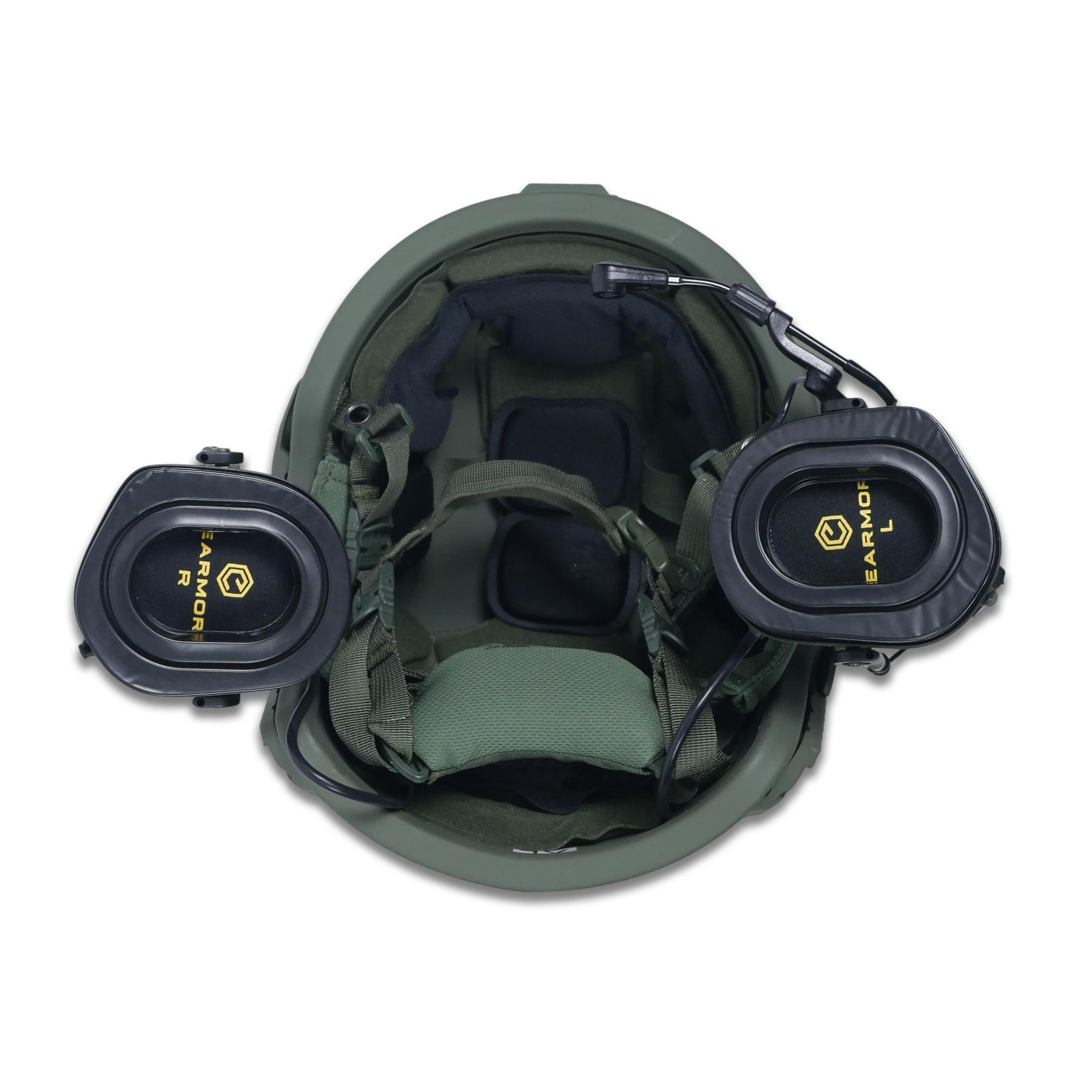 Тактичні навушники EARMOR M32Н PLUS Олива