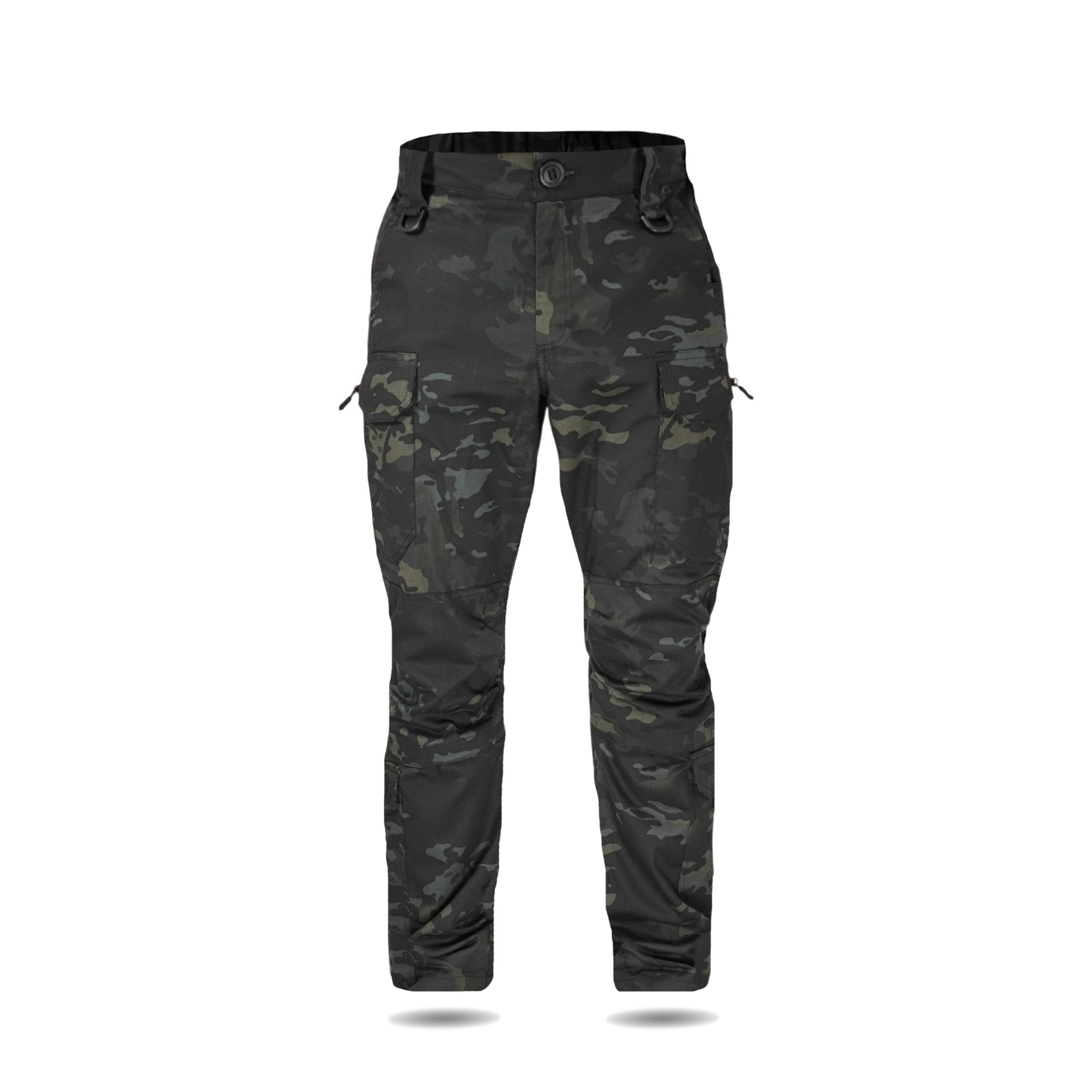 Тактичні штани UA Twill Black Multicam з посиленими колінами та 8 кишенями (S)