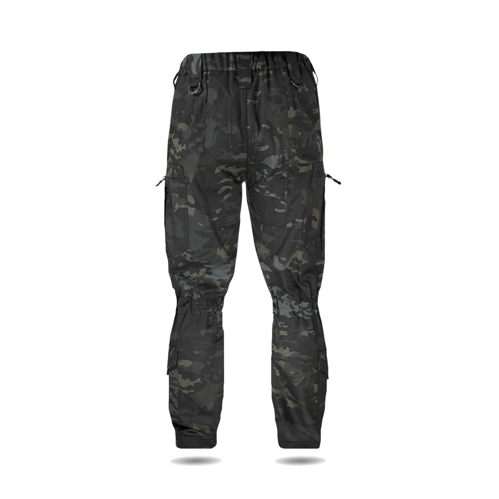 Тактичні штани UA Twill Black Multicam з посиленими колінами та 8 кишенями (S)