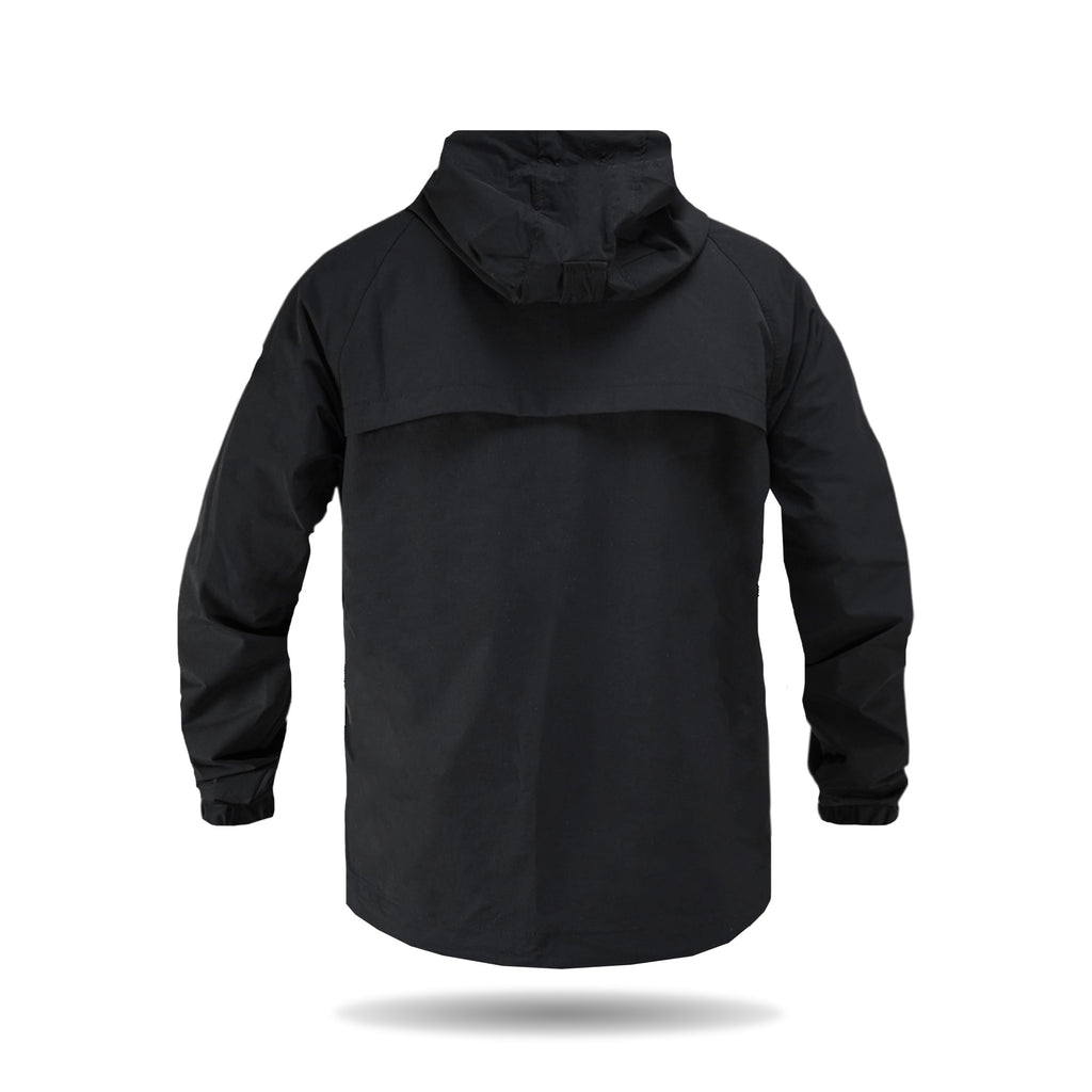 Тактичний анорак 4WStretch з мембранною тканиною та вентиляцією (чорний)