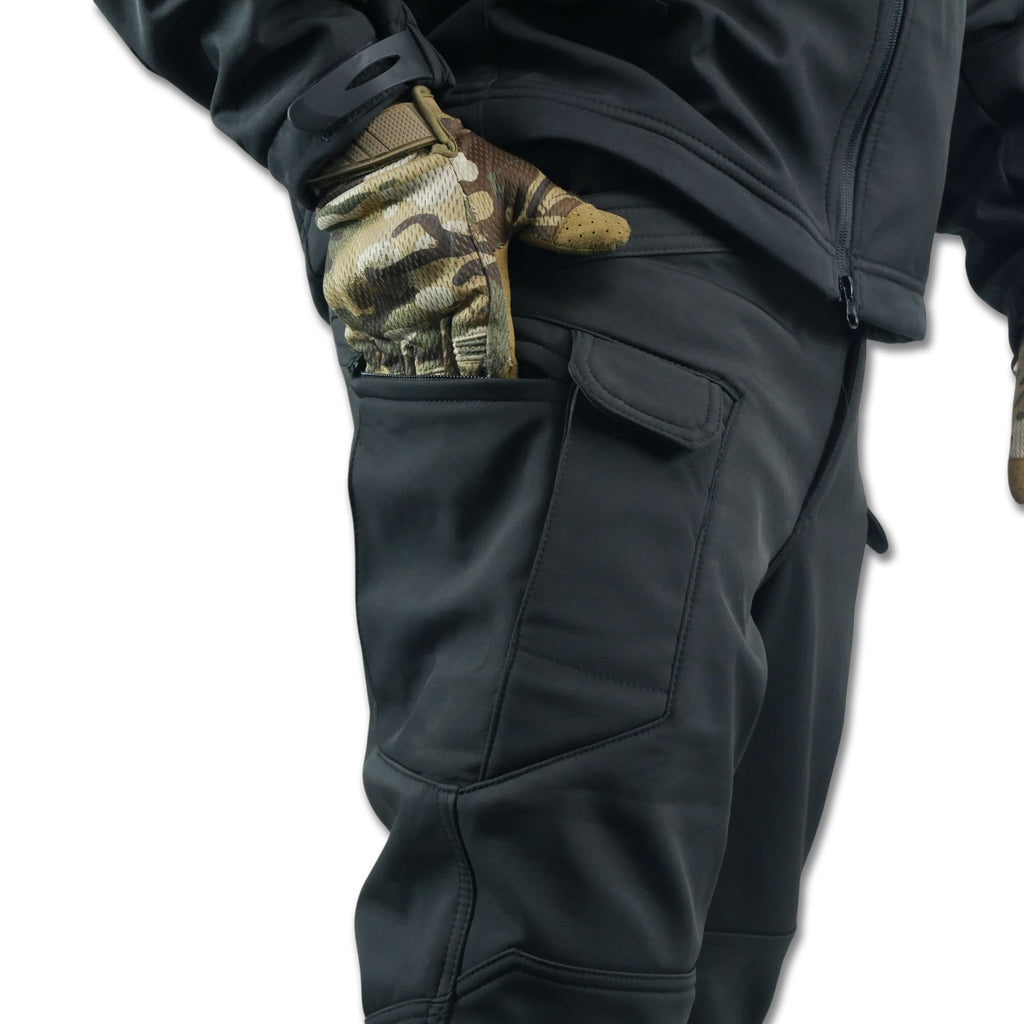 Тактичний демісезонний костюм Softshell Чорний