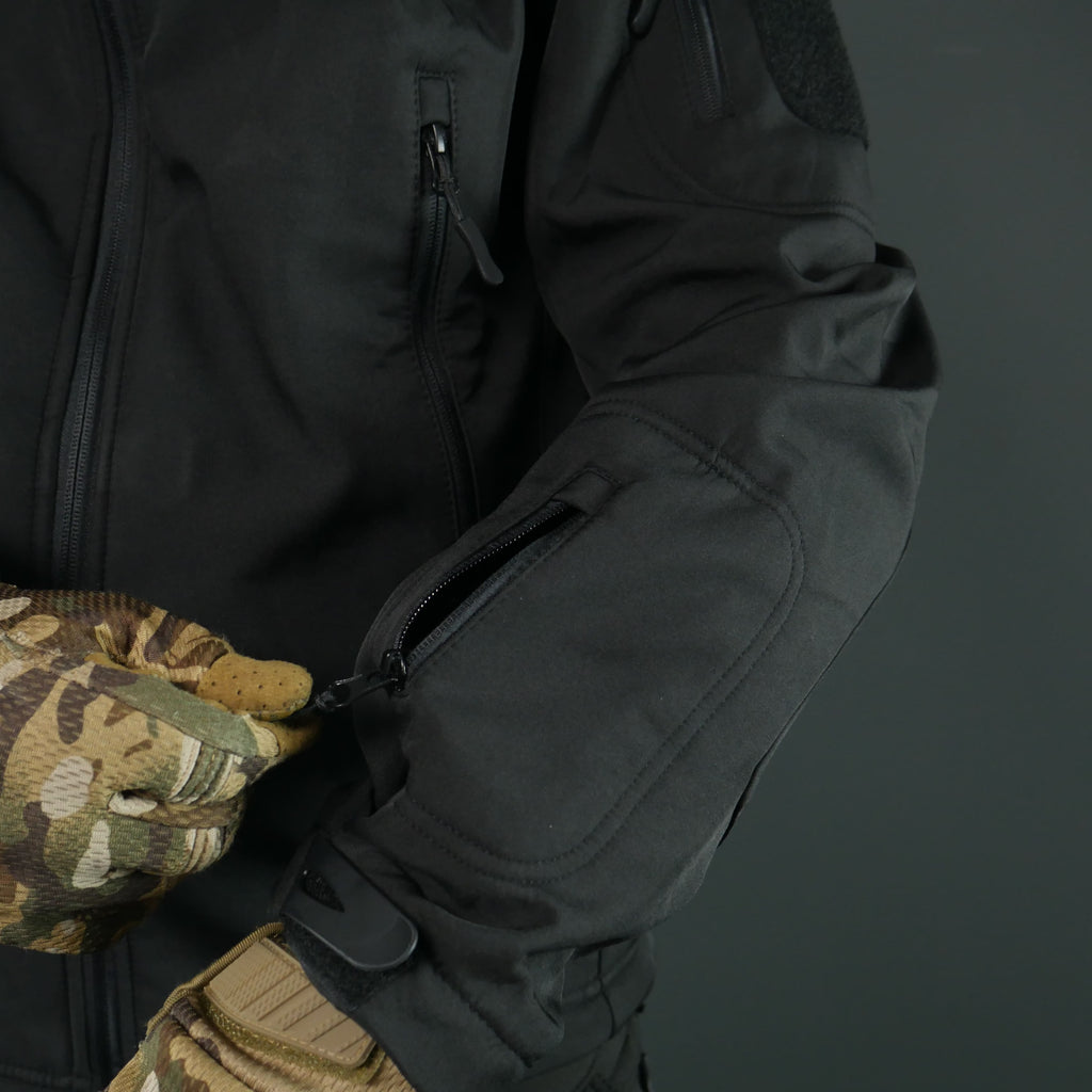 Тактичний демісезонний костюм Softshell Чорний