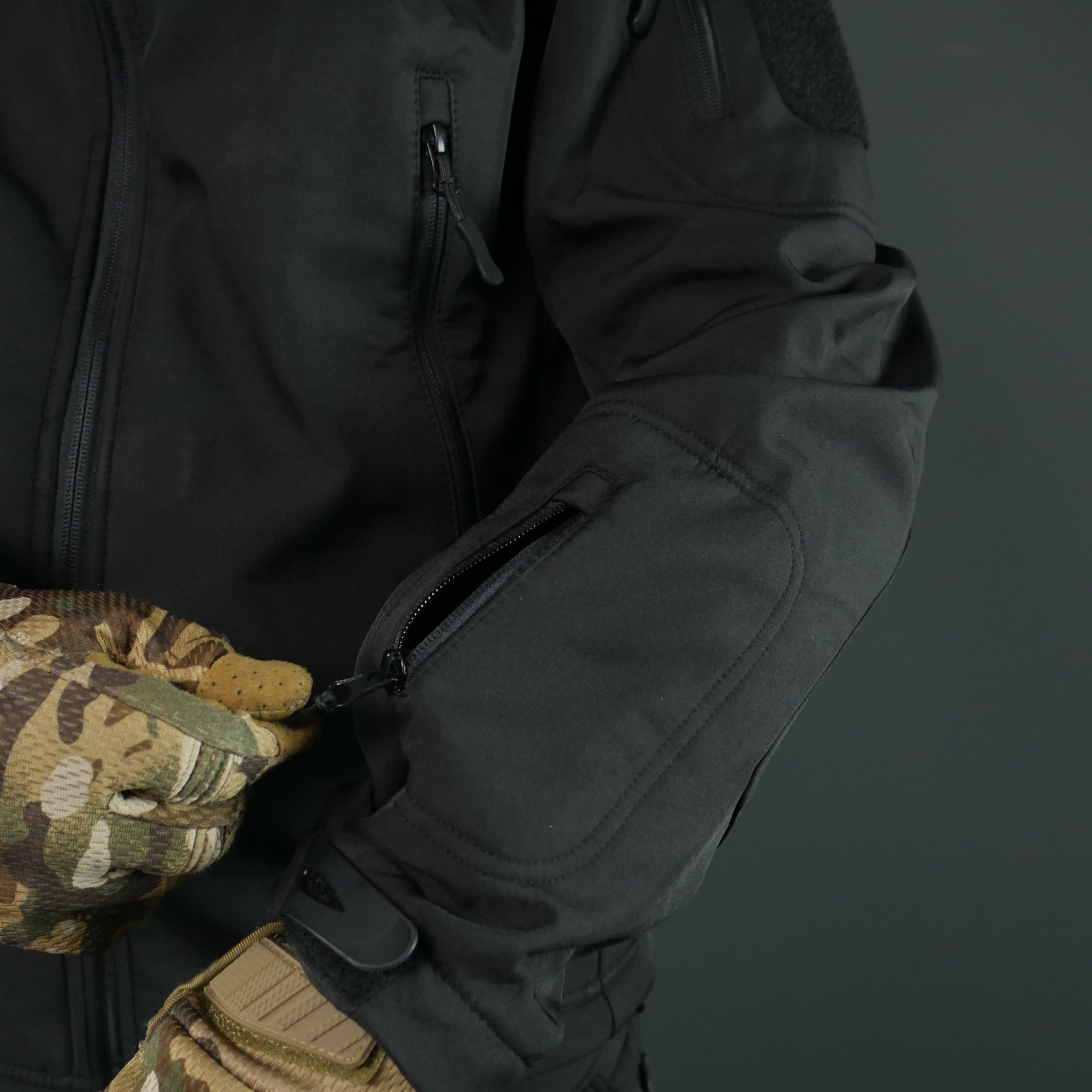 Тактичний демісезонний костюм Softshell Чорний