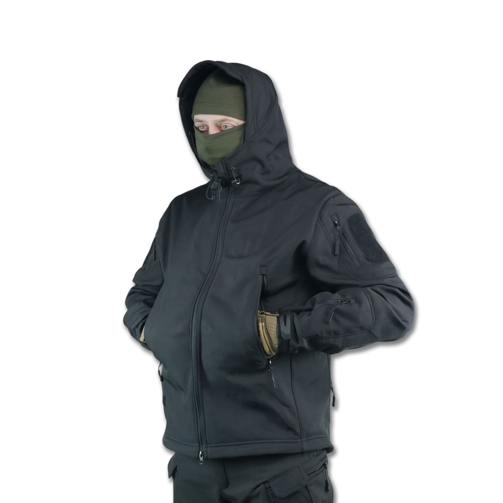 Тактичний демісезонний костюм Softshell Чорний