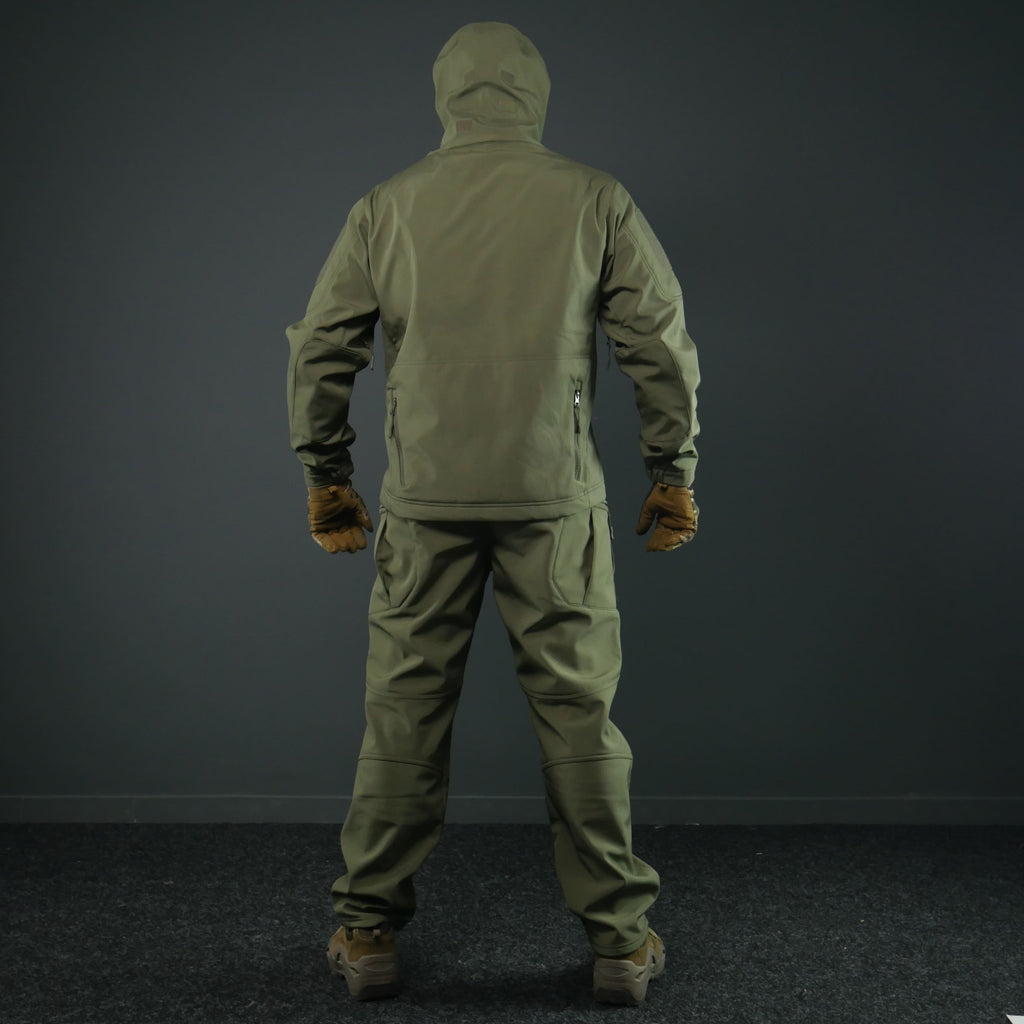 Тактичний демісезонний костюм Softshell Олива