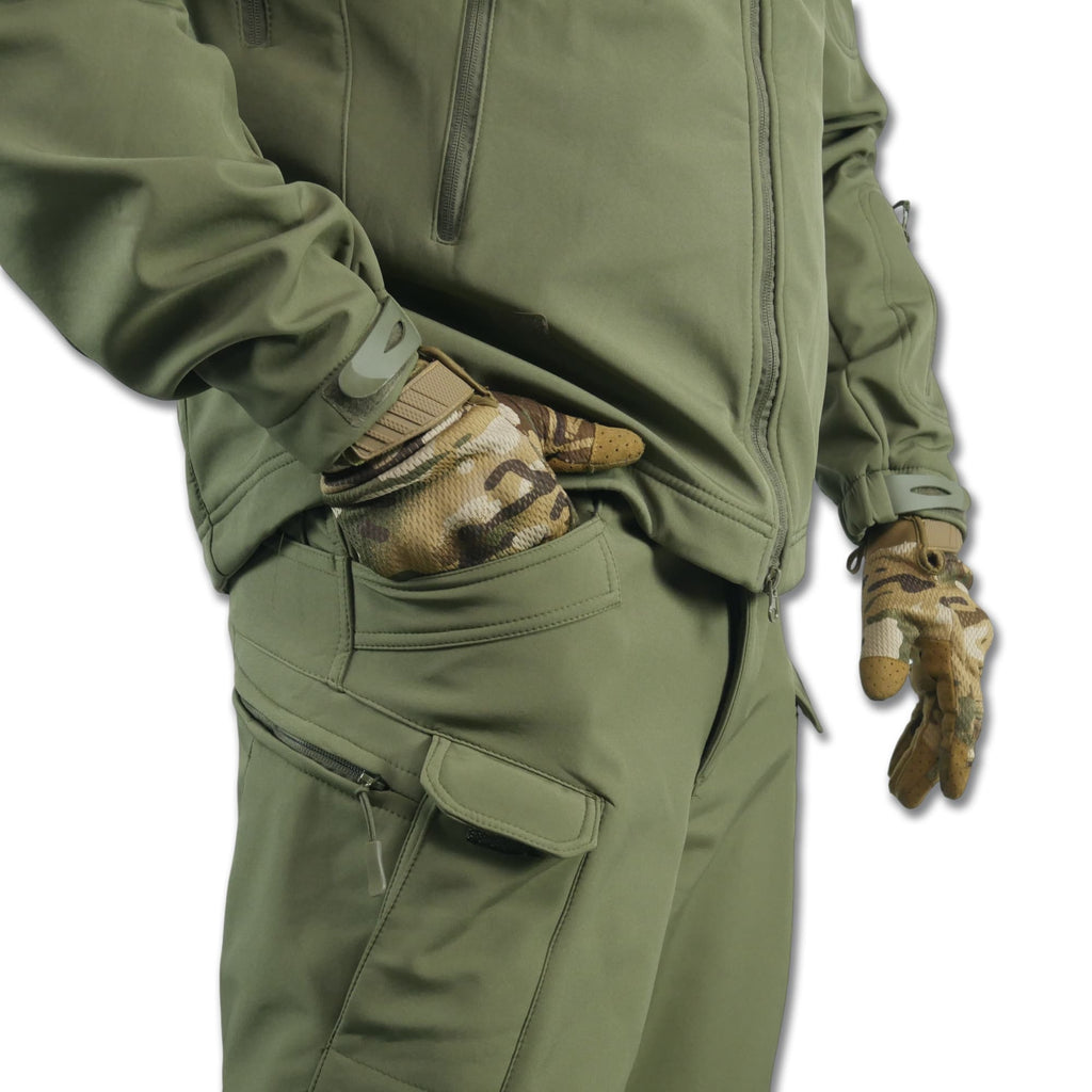 Тактичний демісезонний костюм Softshell Олива