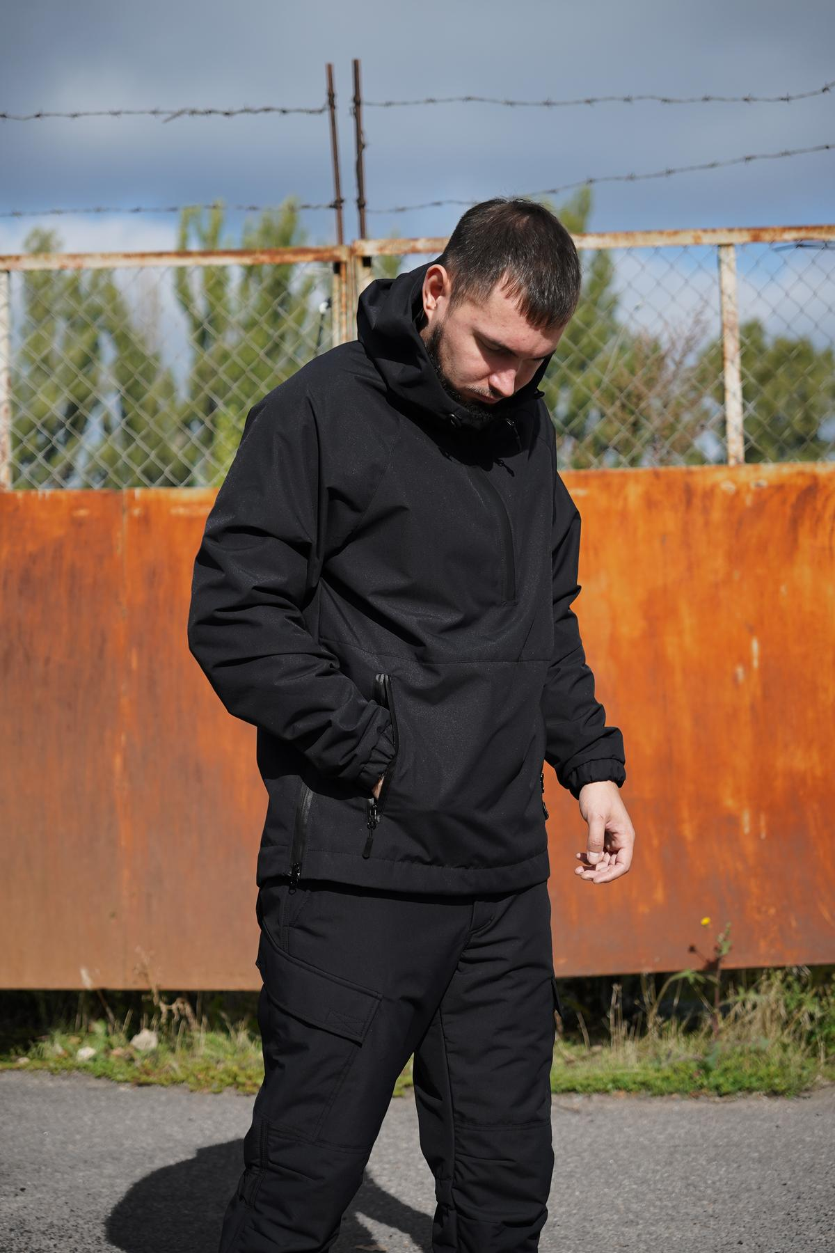 Тактичний утеплений анорак FS — Чорний