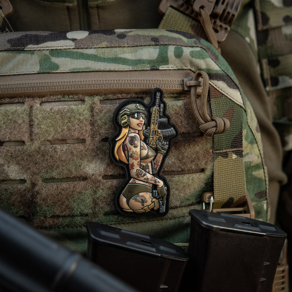 M-Tac нашивка Tactical girl №4 PVC tatoo Пантера