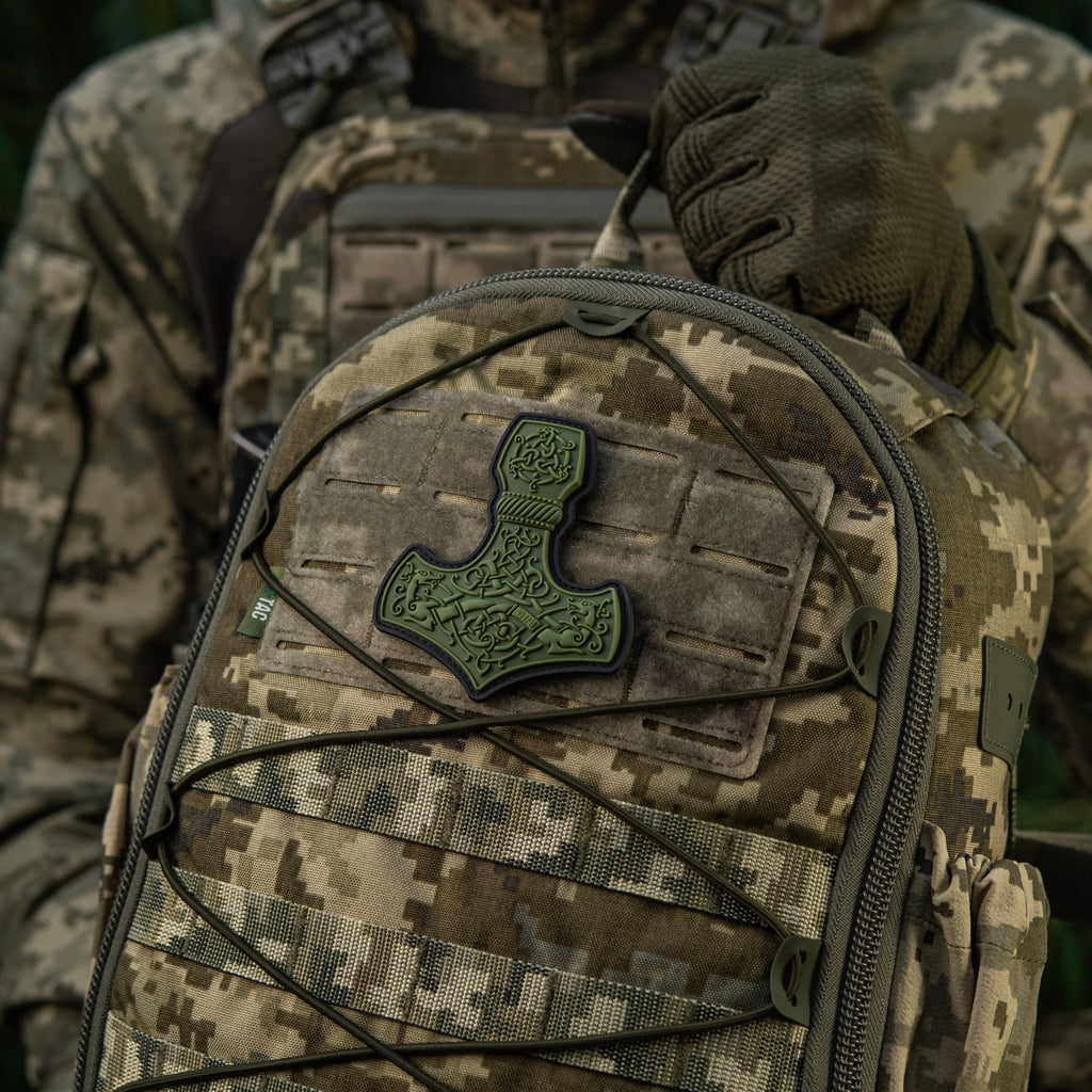 M-Tac нашивка Mjölnir Large PVC Olive