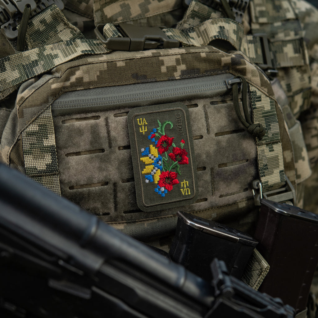 M-Tac нашивка Орнамент Мак (вишивка) Ranger Green