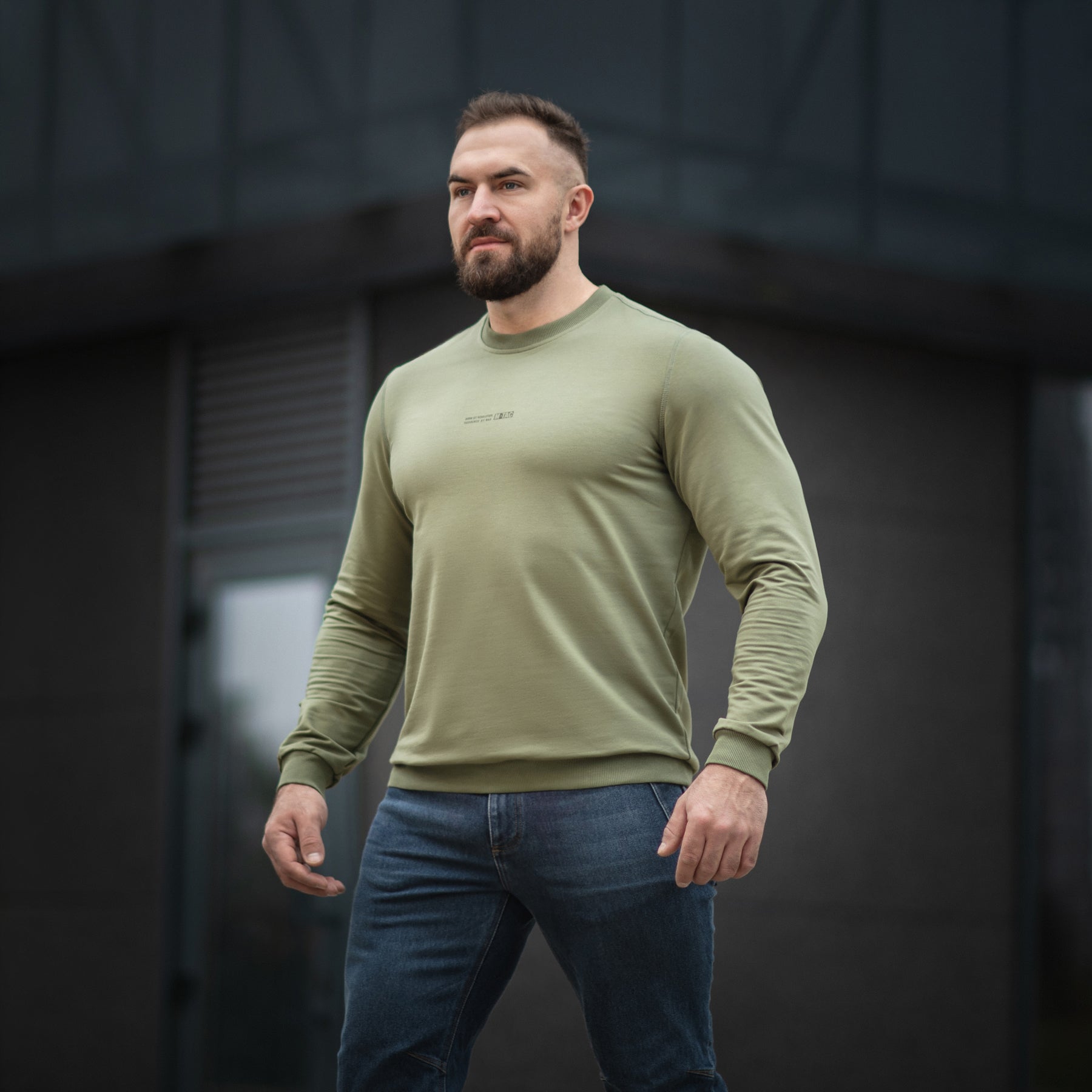 M-Tac світшот Born by Revolution Light Olive