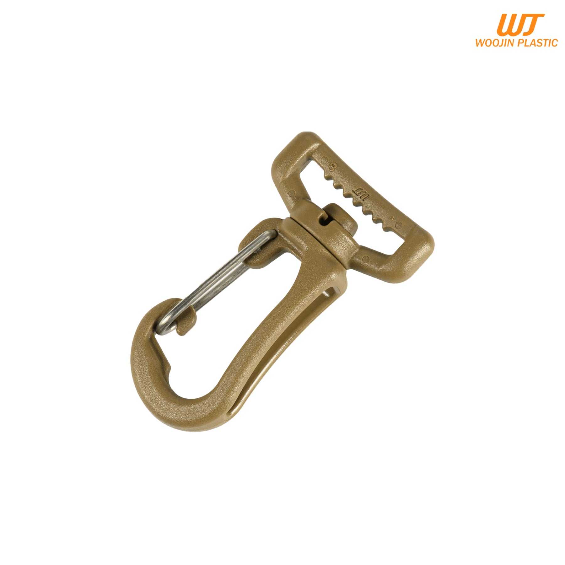 Woojin Plastic карабін Stable Metal Hook 25mm Coyote