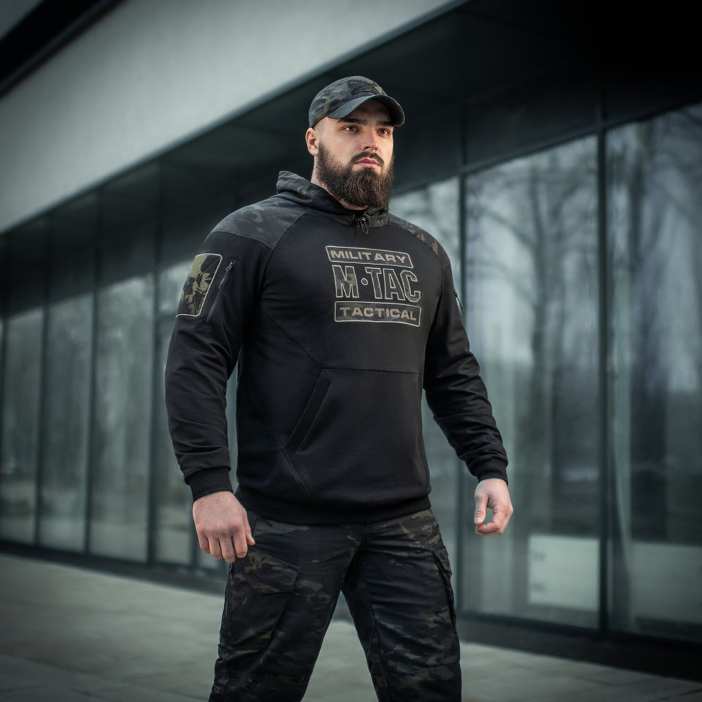 M-Tac кофта Hoodie Combat Black Multicam