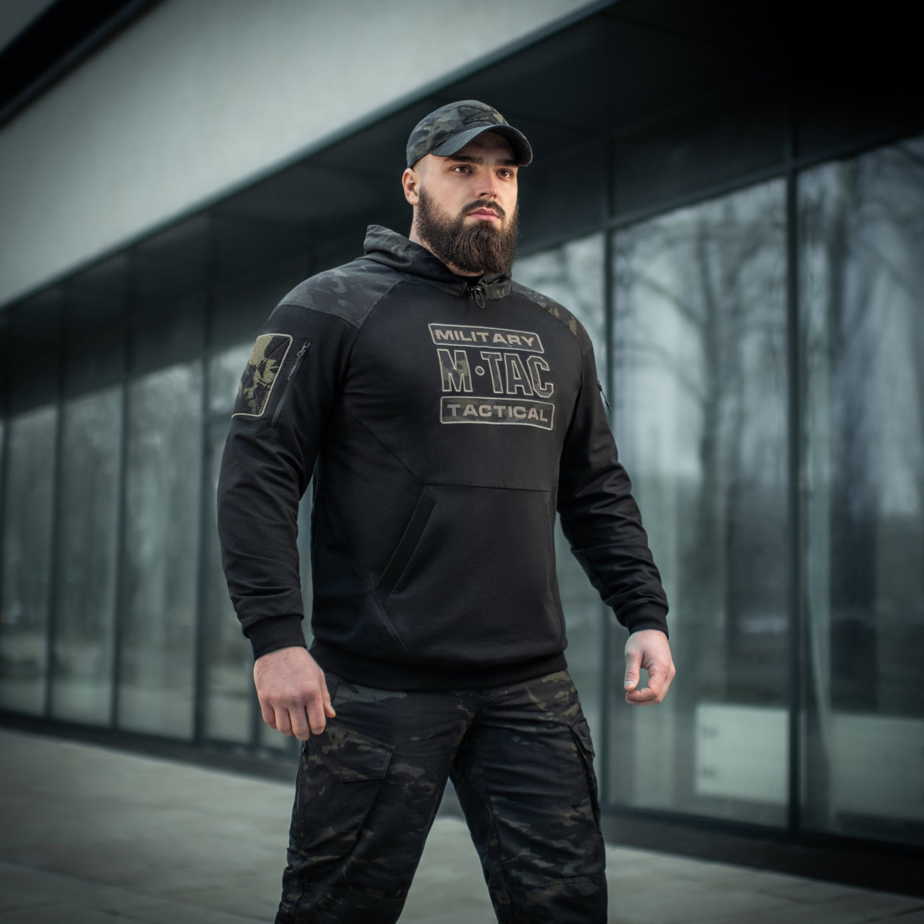 M-Tac кофта Hoodie Combat Black Multicam