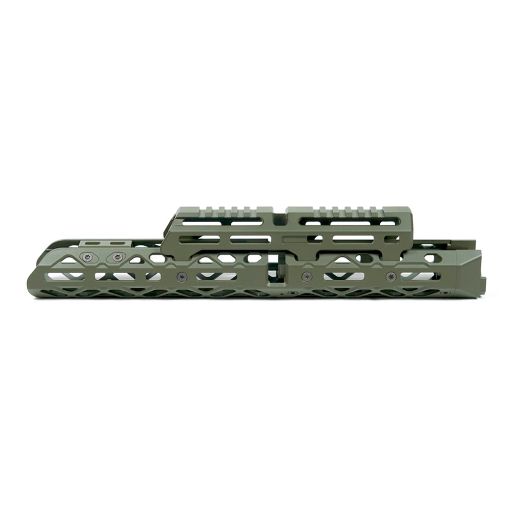 Крук цівка для АК довге с кріпленням та довгим верхнім містком M-Lok OD Green (1U004B)