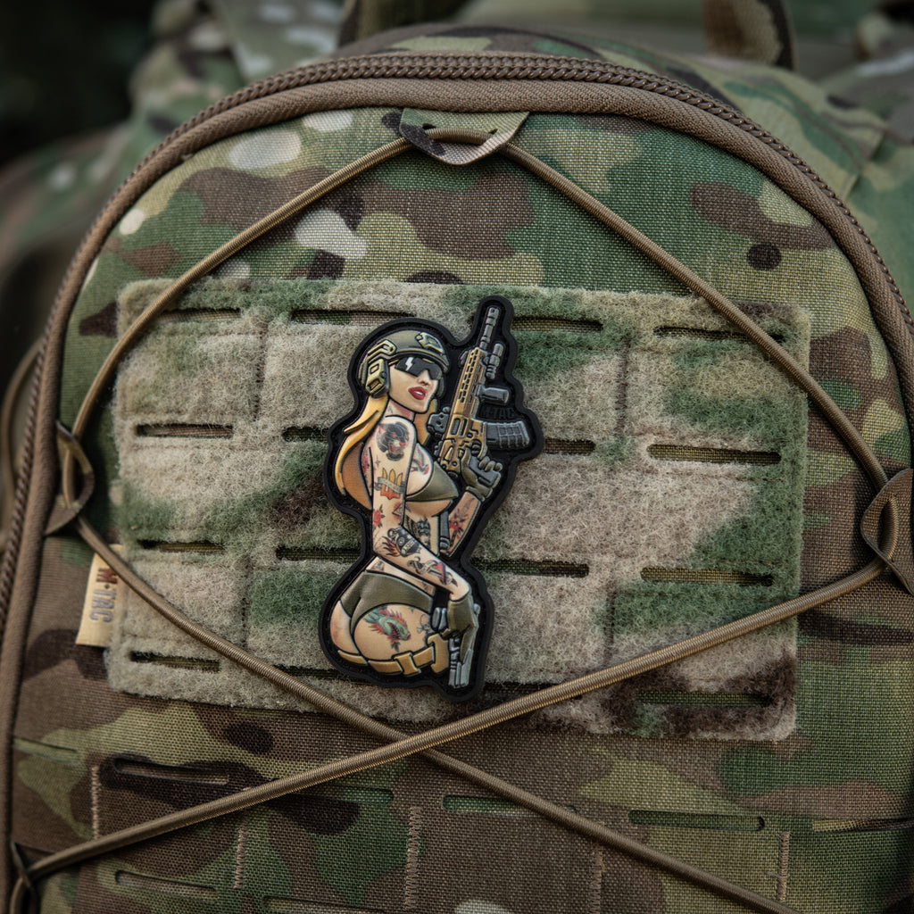 M-Tac нашивка Tactical girl №4 PVC tatoo Пантера