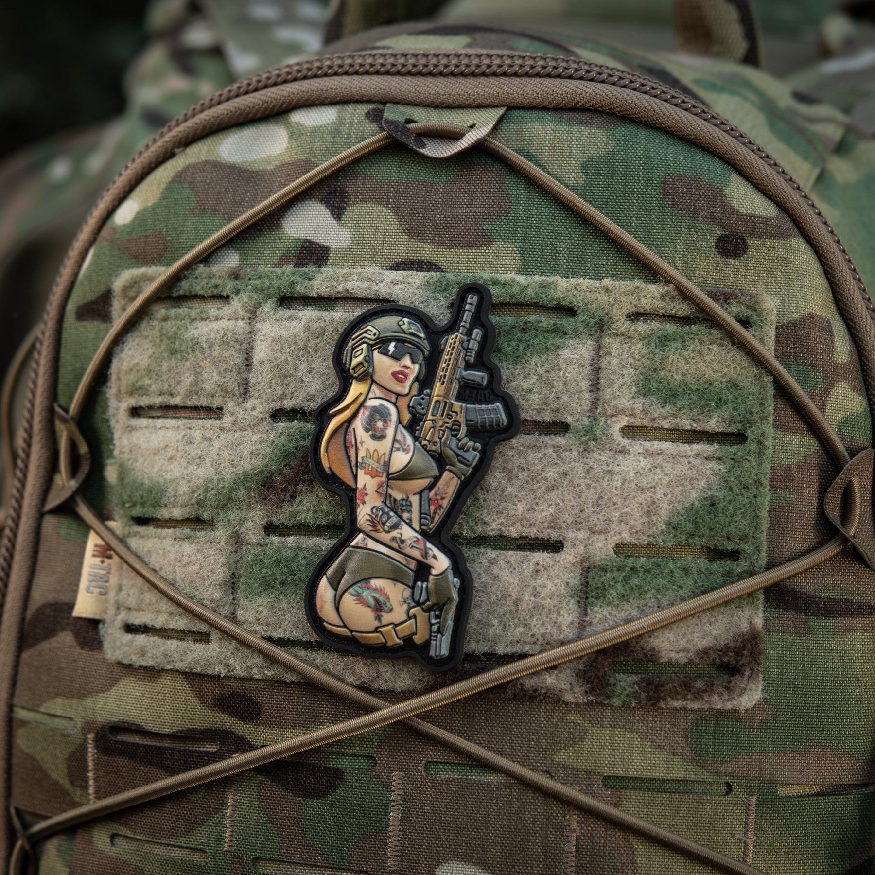 M-Tac нашивка Tactical girl №4 PVC tatoo Пантера