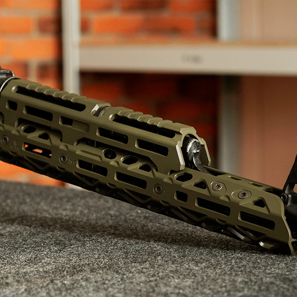 Крук цівка для АК довге с кріпленням та довгим верхнім містком M-Lok OD Green (1U004B)