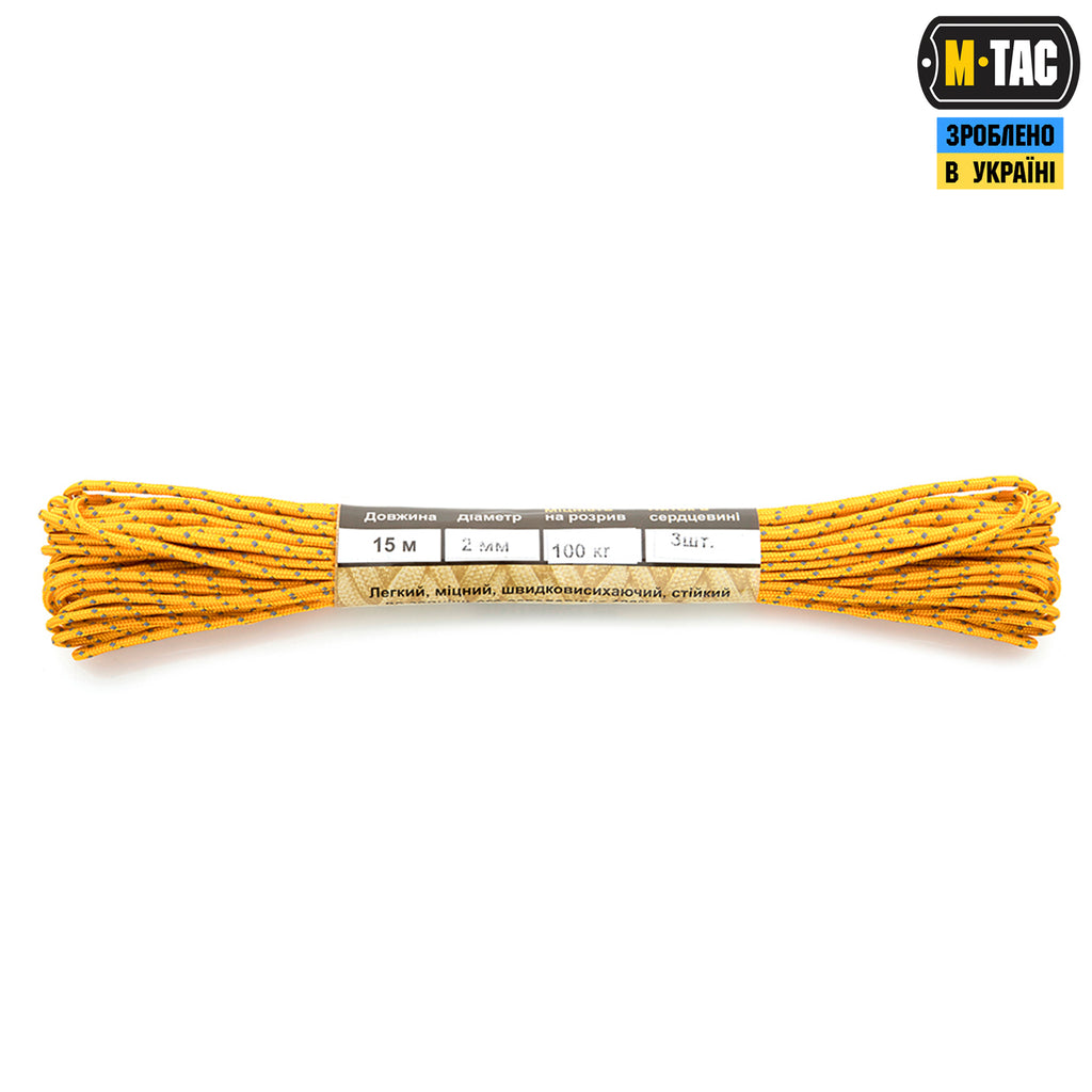 M-Tac паракорд Minicord Reflective Goldenrod 15м