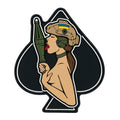 M-Tac нашивка (PVC) Піка-дівчина brunet