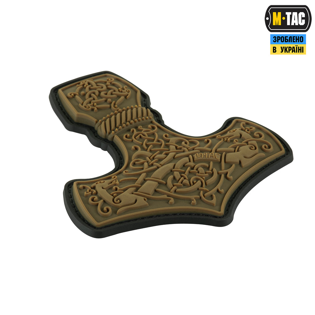 M-Tac нашивка Mjölnir Large PVC Coyote