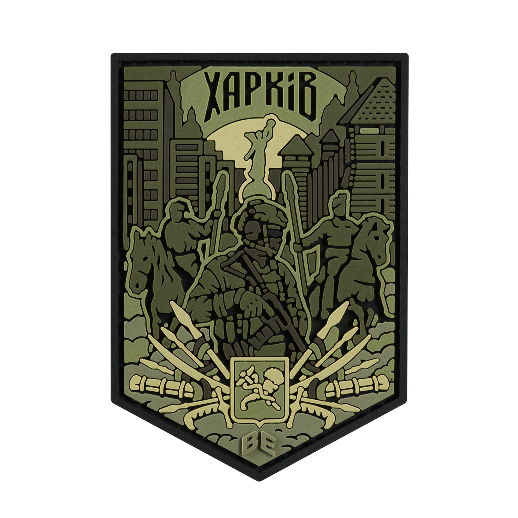 Brand Element нашивка Харків PVC Olive