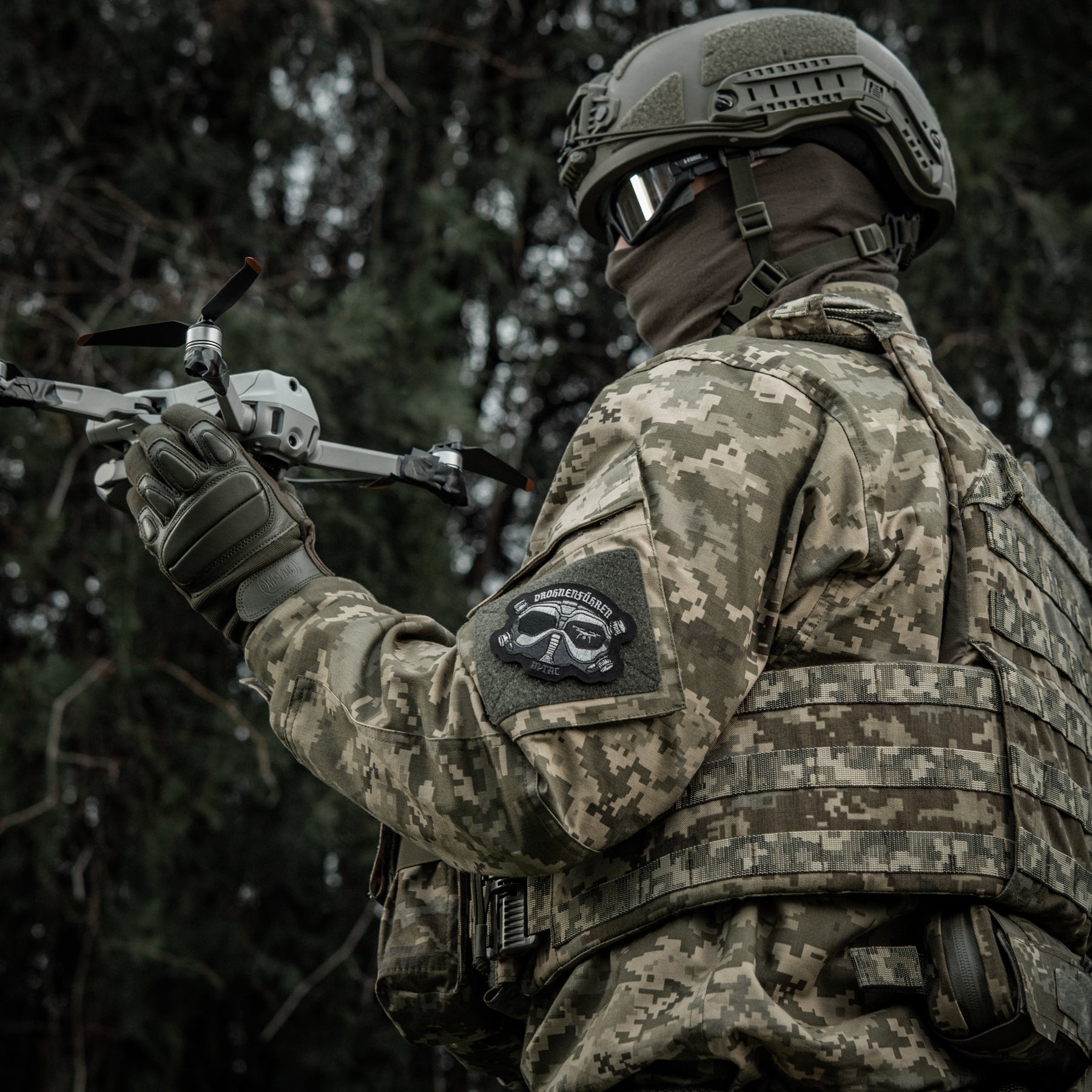 M-Tac нашивка Drohnenführer (вишивка) Black