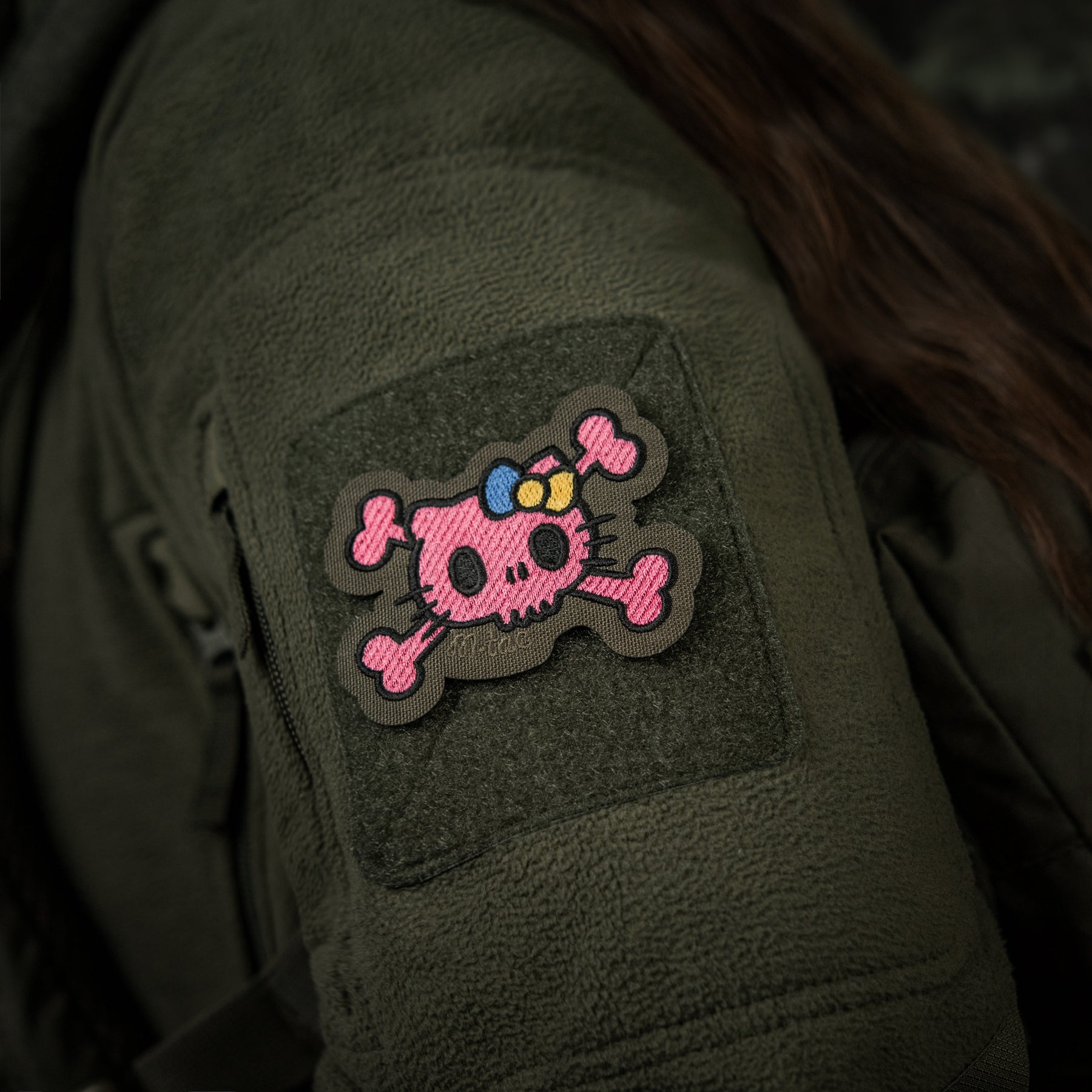 M-Tac нашивка KITTY (вишивка) Pink/Ranger Green