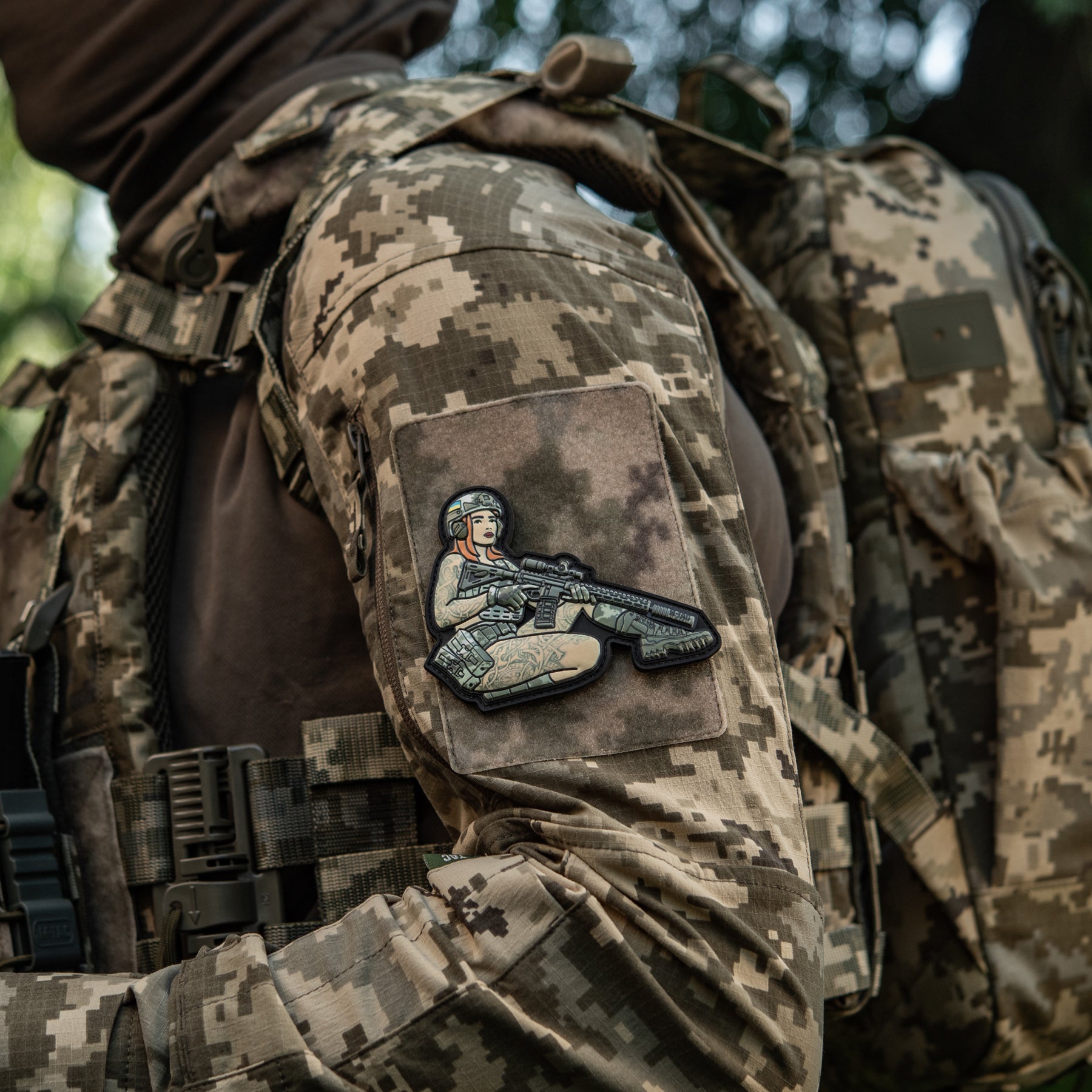 M-Tac нашивка Tactical girl №2 Skandinavik PVC MM14
