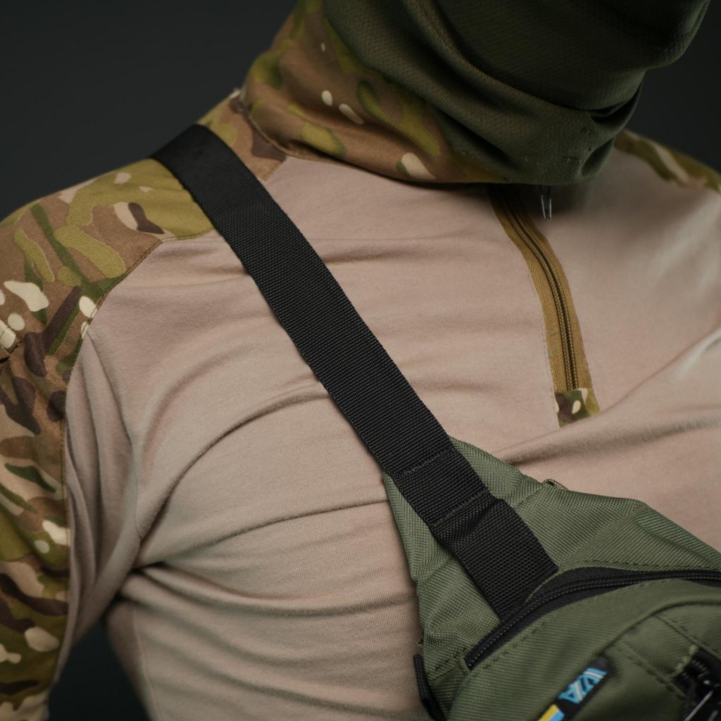 Універсальна сумка-бананка олива