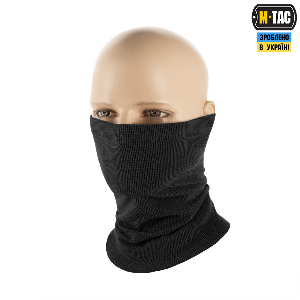 M-Tac шарф-труба довгий мікрофліс ріп-стоп Black