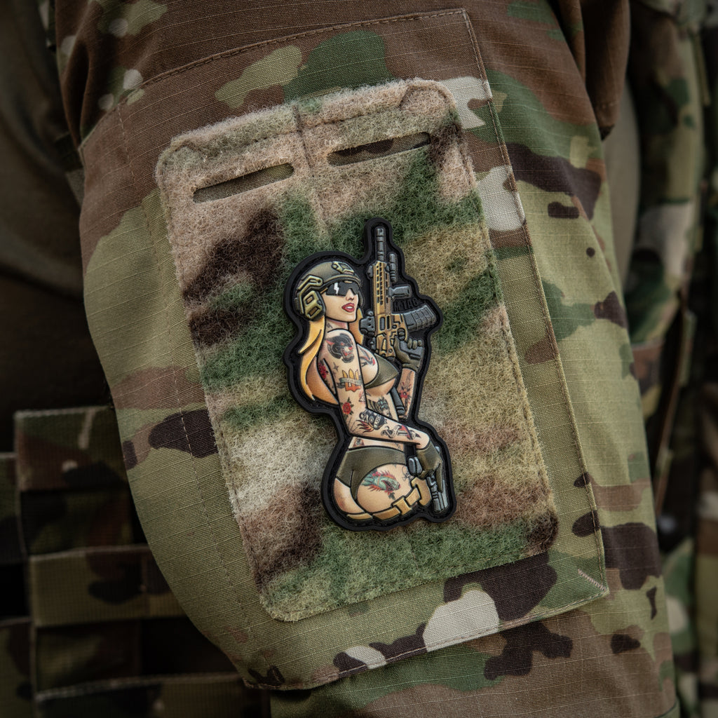 M-Tac нашивка Tactical girl №4 PVC tatoo Пантера