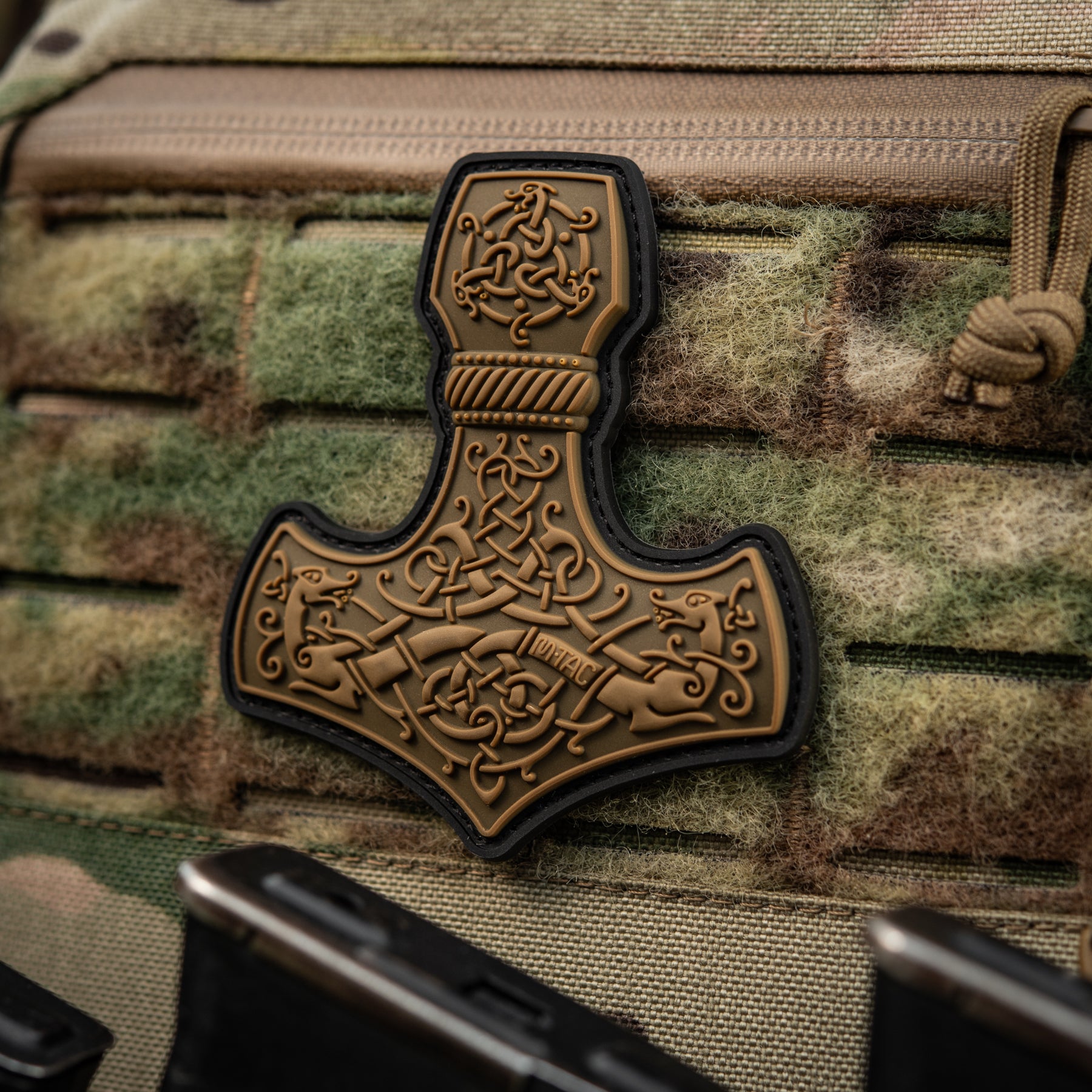 M-Tac нашивка Mjölnir Large PVC Coyote