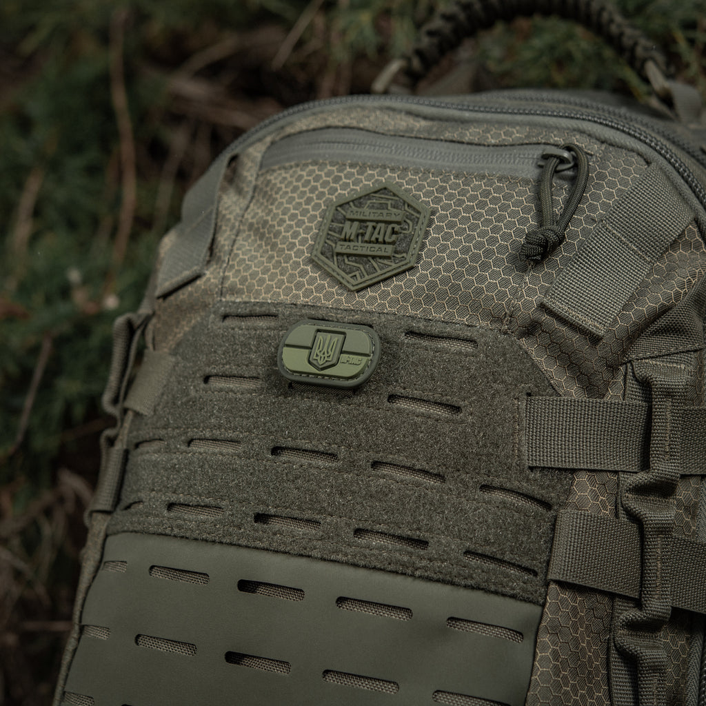 M-Tac MOLLE Patch Прапор України з гербом PVC Ranger Green