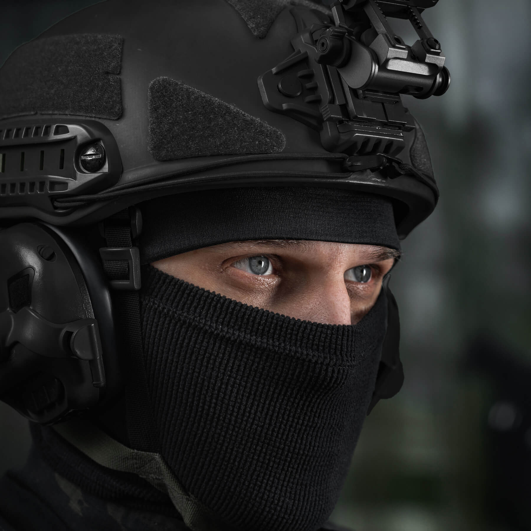 M-Tac шапка-підшоломник мікрофліс ріп-стоп Black