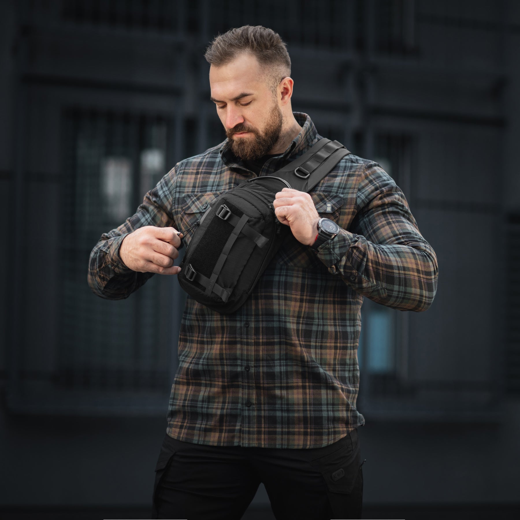 M-Tac сумка Sling Civilian Lite-NR Black