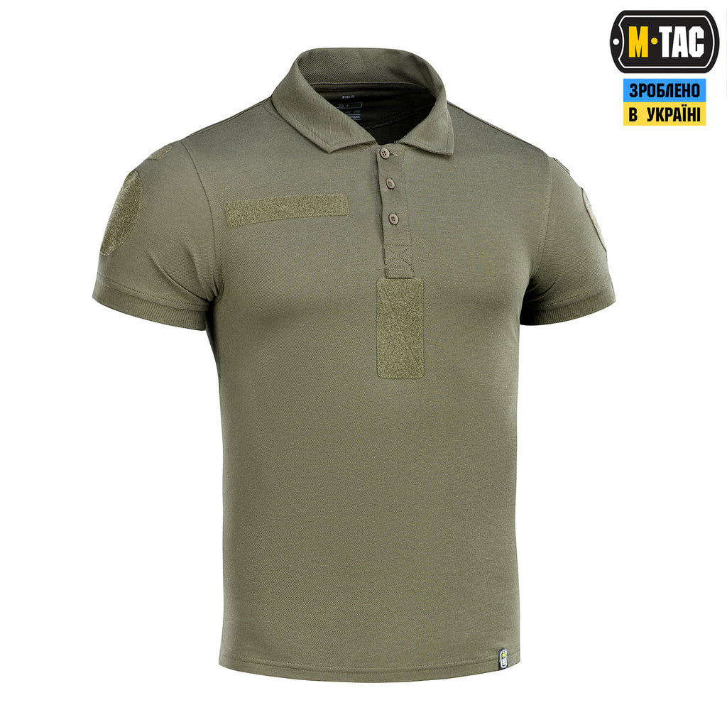 M-Tac поло НГУ з світловідбивним написом 65/35 Army Olive