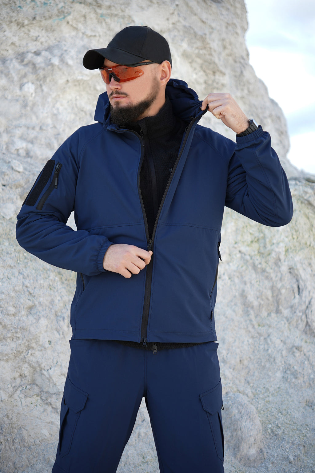 Водовідштовхувальний костюм синій 4W Stretch Militex