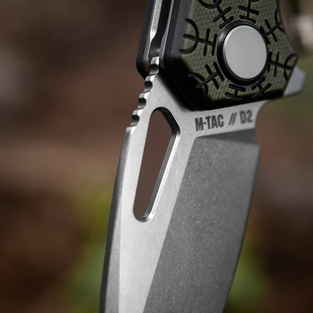 M-Tac ніж складний Type 12 Scandinavian Stonewash Black/Olive