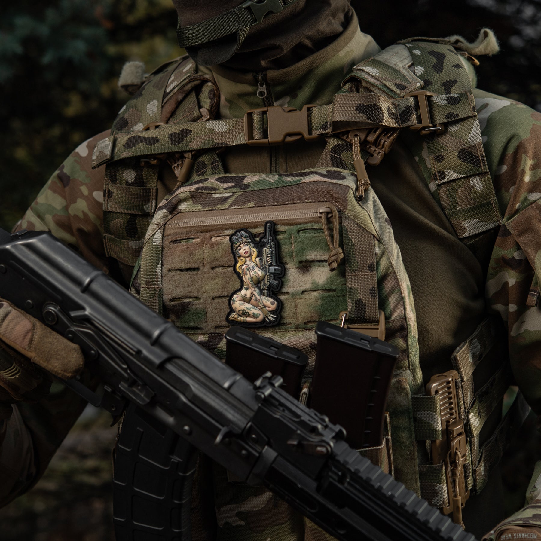 M-Tac нашивка Tactical girl №5 PVC Hooligan