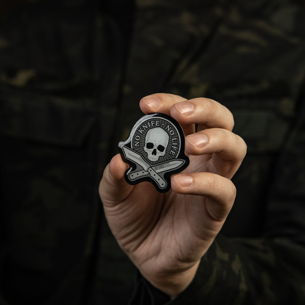 M-Tac наклейка обємна No Knife - No Life