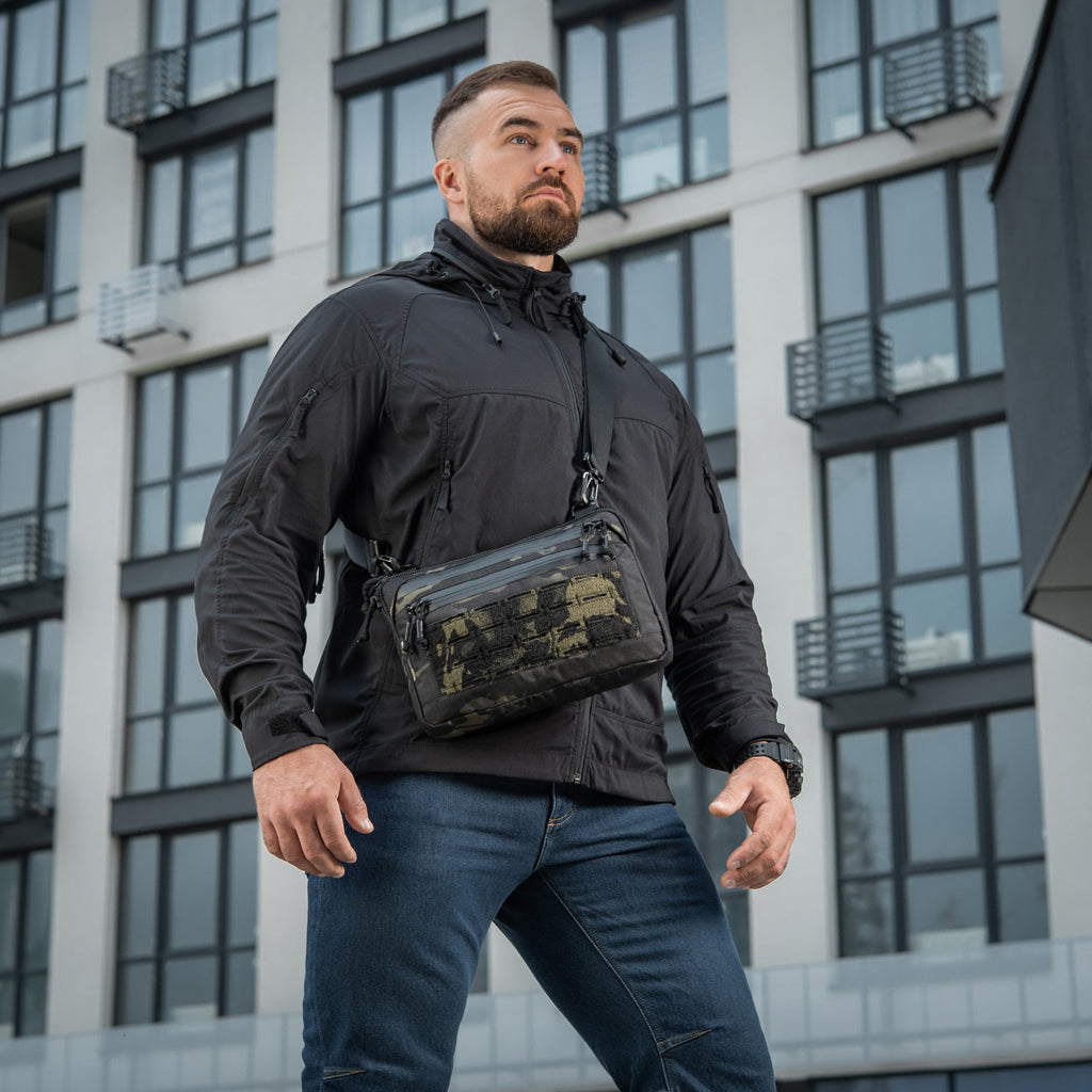 M-Tac сумка Admin Bag Medium Elite з липучкою Multicam Black/Black