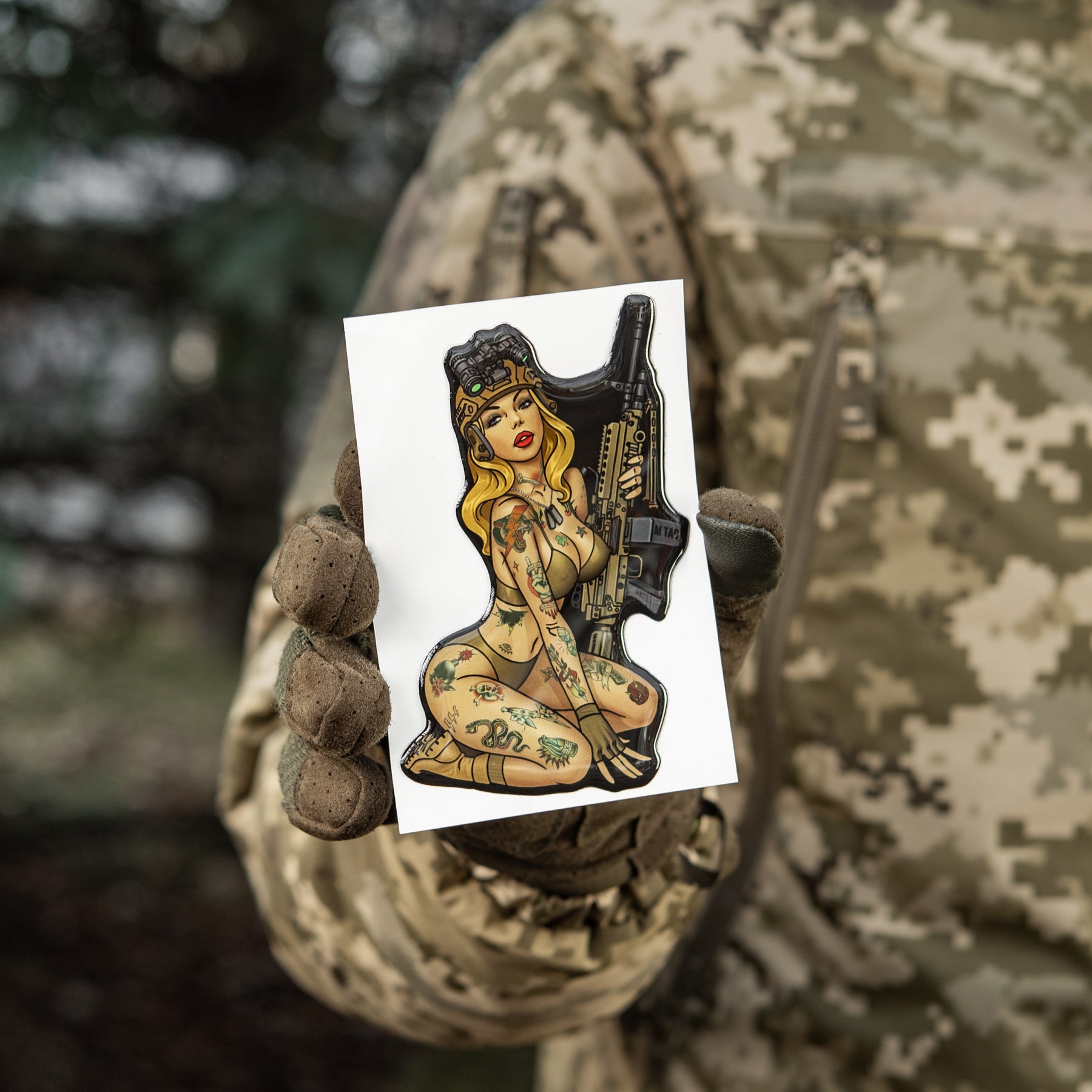 M-Tac наклейка Tactical girl №5 Hooligan