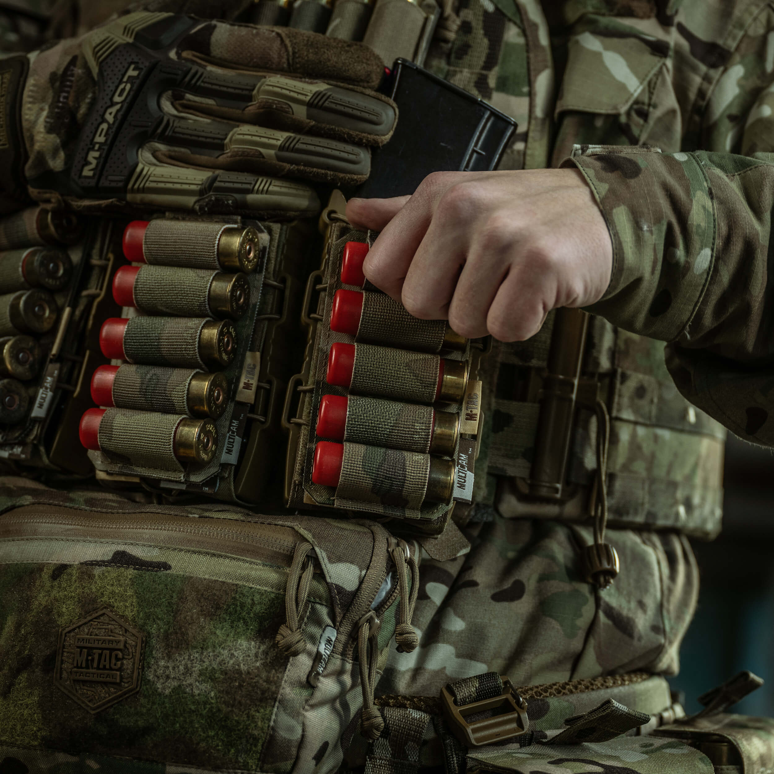 M-Tac Патронташ на липучці для набоїв 12 калібру Multicam