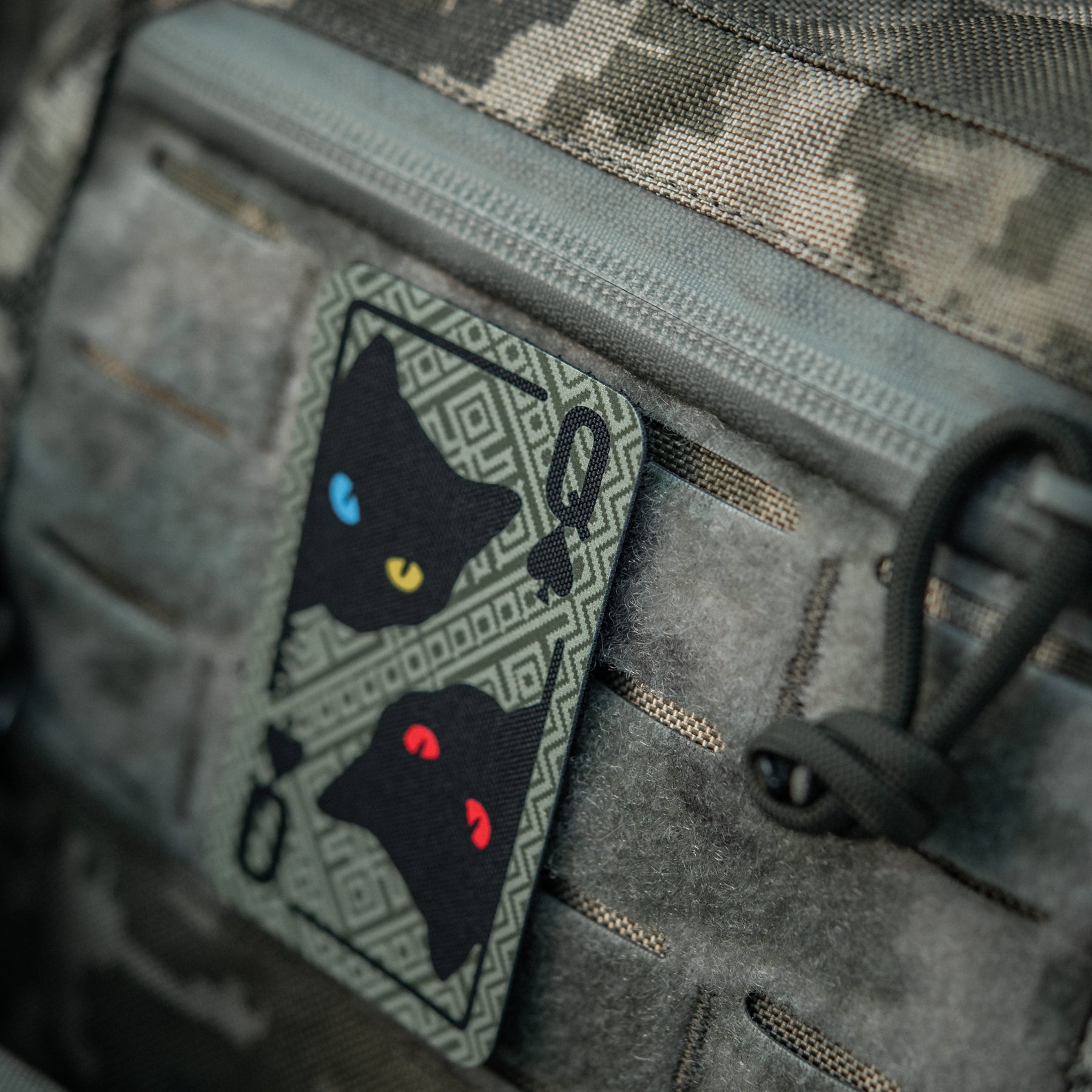 M-Tac нашивка Queen of spades (Орнамент) Olive