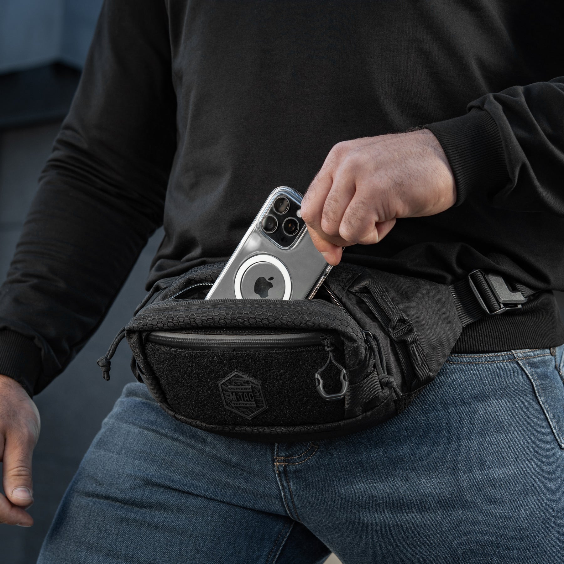 M-Tac сумка Waist Bag Hex Black