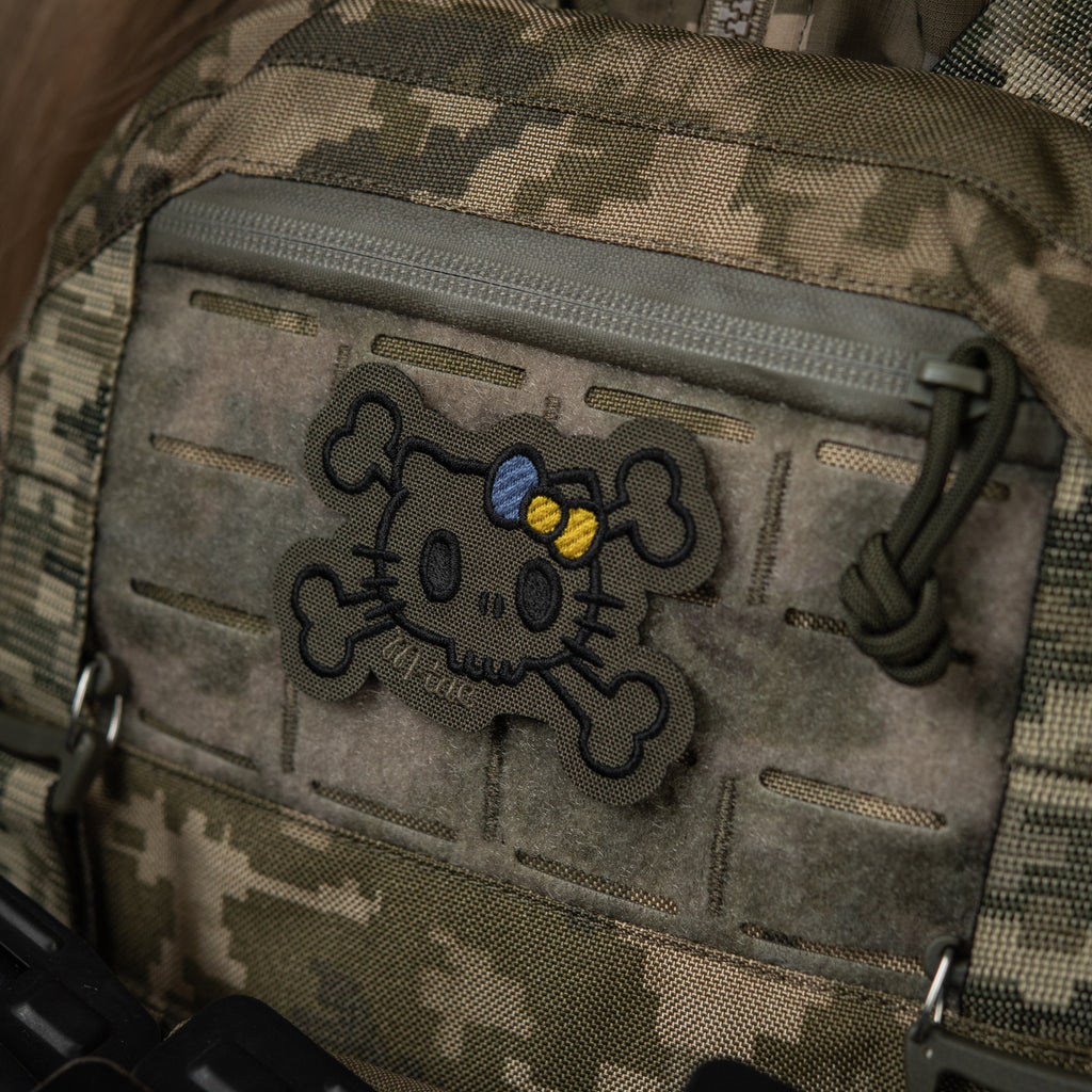 M-Tac нашивка KITTY контур (вишивка) Ranger Green