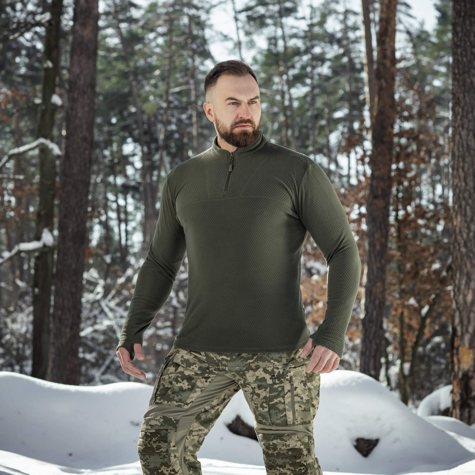 M-Tac термосорочка фліс Delta Level 2 Hex Army Olive